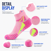 Chaussettes de sport athlétiques personnalisées avec logo, vente en gros, chaussettes de performance respirantes coupe basse, prix direct usine, faible MOQ, OEM ODM