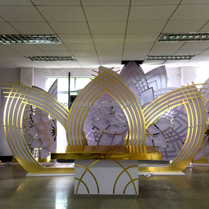 Fondo de Boda Acrílico Personalizado de Fábrica LEDA, Fondo de PVC 3D para Decoración de Escenarios de Eventos de Boda - Product Image 2