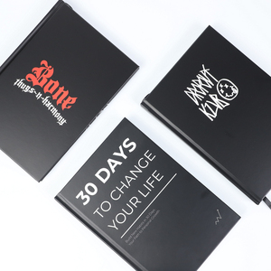 Agenda de Cuero PU con Logotipo Personalizado, Cuaderno de Tapa Dura, Organizador Financiero Semanal y Mensual sin Fecha, Diario de Tapa Dura - Product Image 3