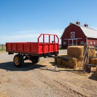 Remorques agricoles compactes et puissantes pour tracteurs, remorques utilitaires robustes pour tracteurs agricoles