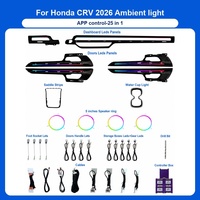 Kit d'éclairage d'ambiance LED 64 couleurs pour l'intérieur de voiture Honda CR-V 2026 - Symphonie dynamique