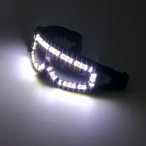 מהבהב זוהר משקפיים דקורטיביים חידוש ליל כל הקדושים חג המולד אספקה מועדון מועדון ספורט קונצרט ניאון קונצרט משקפיים זוהרים - Product Image 5