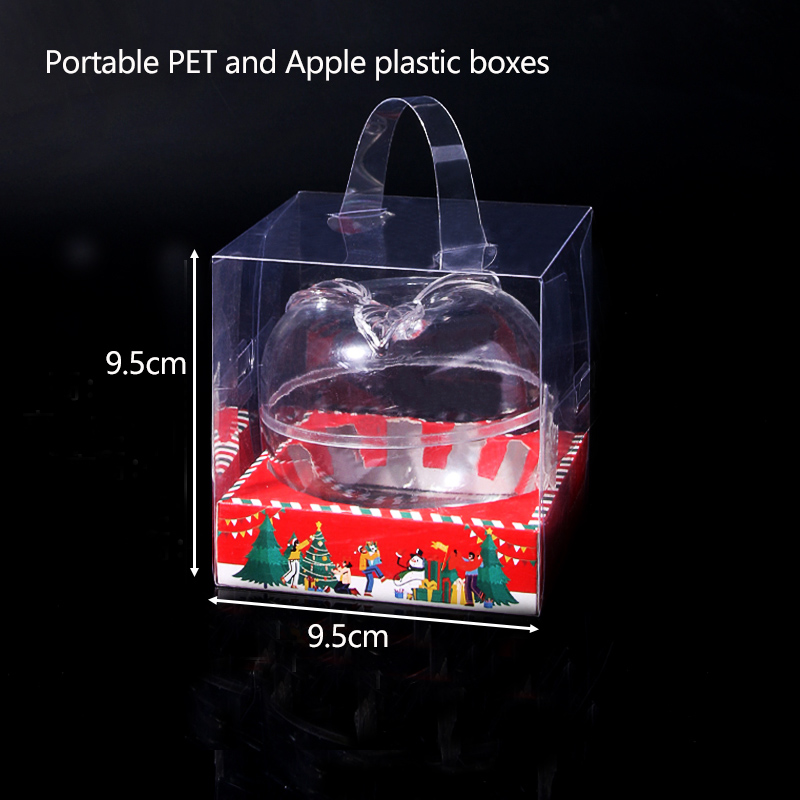 Caja de plástico transparente y caja portátil transparente