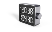 Timer Dapur Digital dengan Stopwatch Hitung Mundur Ganda Jam Timer Magnetik Alarm Keras yang Dapat Disesuaikan Layar LED Plastik Baterai AAA