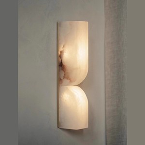 Spanish Marble Wall Lamp Led Light E27 Off White Nordic Style Living Room Bedroom Hallway Stairwell Lighting - Product Image 2