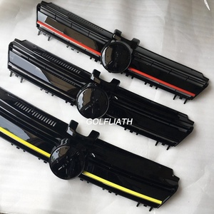 Rejilla de elevación facial de parachoques delantero de coche de Color negro para VW <span class=keywords><strong>GOLF</strong></span> 7 <span class=keywords><strong>VII</strong></span> 2013-2016 diseño de malla de rejilla delantera - Product Image 2