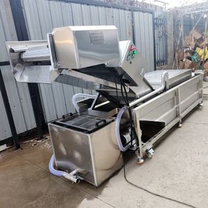 Machine de lavage et de nettoyage à bulles d'air industrielle pour légumes, fruits, olives, dattes, agrumes, citrons, pommes, laitues, moteur haute efficacité - Product Image 4