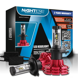 Nighteye led <span class=keywords><strong>faro</strong></span> H4 Phillip chips led de tres colores 3000K 6000K 8000K led de la motocicleta de la linterna led <span class=keywords><strong>bicicleta</strong></span> <span class=keywords><strong>faro</strong></span> - Product Image 1