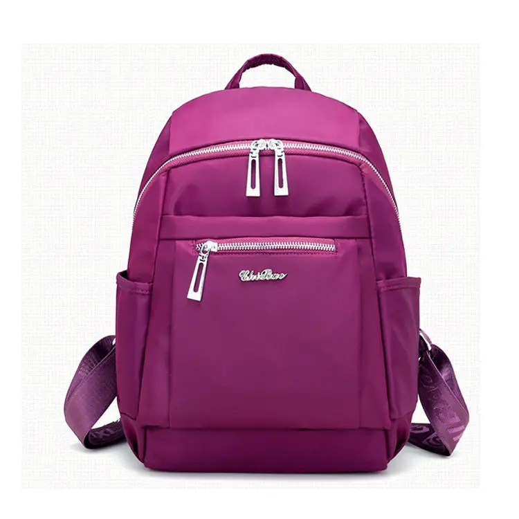 여성 소녀 캐주얼 나일론 배낭 학교 및 대학 가방 세련된 배낭 가방 연 여행 배낭 가방