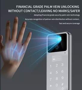 हथेली की नस बायोमेट्रिक फिंगरप्रिंट टुया वाईफाई स्मार्ट लॉक 3 डी फेस रिकग्निशन डिजिटल डोर लॉक - Product Image 3