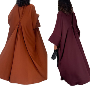 MQ174 abito da donna musulmano Cardigan in poliestere capispalla per l'inverno estate e autunno per abiti da sposa Abaya dal Medio Oriente - Product Image 4