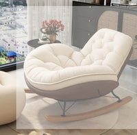 Chaise longue inclinable en acier moderne avec revêtement en cuir, mobilier de salon écologique pour usage hôtelier