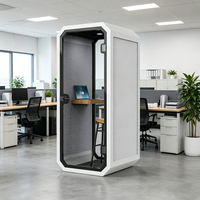 Maison conteneur modifiée acoustique respirante à réduction de bruit, design moderne, modèle 3D pour bureau et habitation
