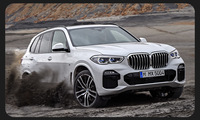 Pour BMW X5 G05 (2019-2022) Phare modifié-Gold-Eye, Blue-Rim LED DRL et lentille laser