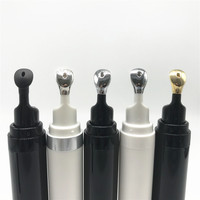 Flacon de brillant à lèvres sans air en plastique de luxe de 8 ml avec pompe pulvérisatrice et impression sérigraphique pour traitement des lèvres