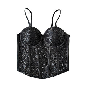 Sous-vêtements pour femmes de style vintage en tissu dobby avec nœud à la taille, contrôle du ventre, pour les <span class=keywords><strong>gros</strong></span> seins, pour faire apparaître la poitrine plus petite, antidérapant, contrôle du ventre - Product Image 5