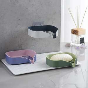 Boîte à savon multifonctionnelle avec crochet, sans perçage, pour toilettes, buanderie, égouttoir à vaisselle - Product Image 3