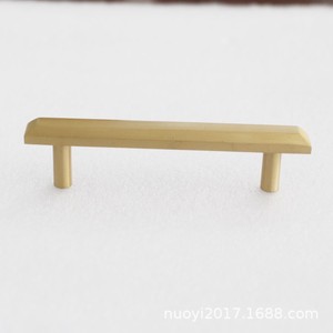 Poignée de tiroir en cuivre de style chinois, espacement des trous de 96 mm, forme de barre, quincaillerie pour meubles - Product Image 4
