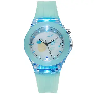 Montre pour enfants lumineuse couleur bonbon nouvelle montre pour élèves éclairée