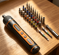 Kit d'outils de perçage et de vissage sans fil au lithium, 32 pièces, mini perceuse électrique rechargeable, tournevis portatif