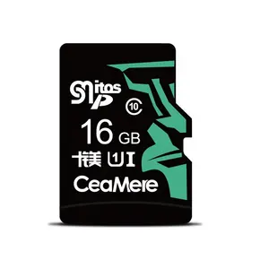 Ceamer Kartu Memori Mikro TF, Grosir Pola Wajah Asli 16GB Memori Memorias 32GB 64GB 128GB 256GB 16GB
