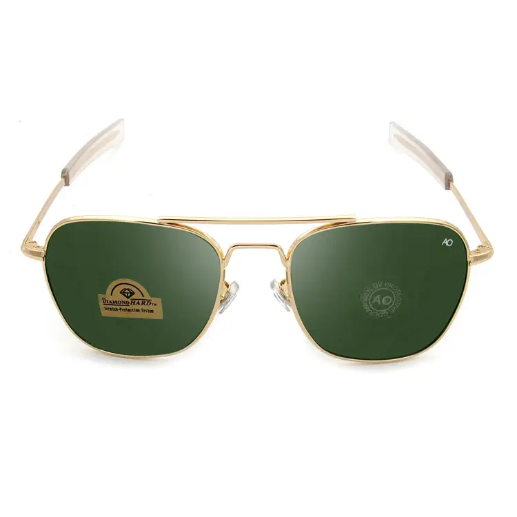 Fashion Glasses AO Sunglasses American Optical Pilot Driving Glass Lens Oculos De Sol