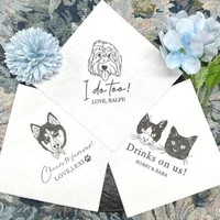 Serviettes en papier personnalisées en gros pour mariage, sans poussière, compostables, écologiques, pour la décoration de table de fête de mariage