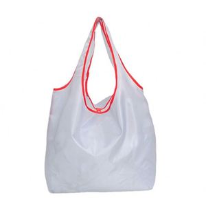 Custom Printed Logo Hot Polyester Folding Reusable Storage Shopping Bag From China - Product Image 3