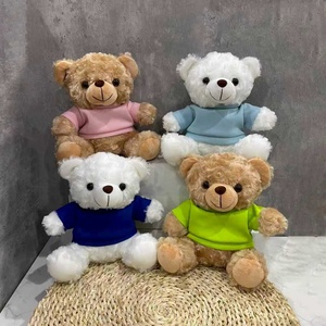 1 Pezzo <span class=keywords><strong>Orsacchiotto</strong></span> di Peluche Personalizzato <span class=keywords><strong>con</strong></span> Logo Aziendale Stampato, Regalo per Eventi, Bambola Confortante Economica - Product Image 4
