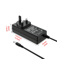 MYIXI Uk 3 broches 24v 2.5a Ac Dc adaptateur d'alimentation de bureau 12v 5a adaptateur d'alimentation universel UKCA CE