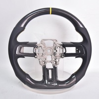 Volant en fibre de carbone véritable en promotion pour Mustang EcoBoost GT Shelby-Mustang GT350 GT350R 2.3L 5.0L 2015-2017