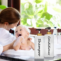 300ml 500ml 750ml bouteille de pompe à Lotion cosmétiques après-shampoing dégradable bouteille de lavage corporel bouteille d'emballage en plastique PET bouteille de shampooing