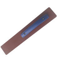Truelle à béton de 16 pouces, qualité industrielle, carrée, personnalisable OEM, flotteur en résine à extrémité plate avec poignée en TPR, truelle de finition pour plâtre