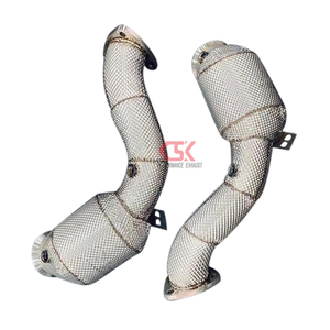 China Fabricação DBX <span class=keywords><strong>V8</strong></span> 4.0t CSK downpipe end escape <span class=keywords><strong>vantage</strong></span> <span class=keywords><strong>v8</strong></span> downpipe para <span class=keywords><strong>Aston</strong></span> <span class=keywords><strong>Martin</strong></span> - Product Image 4