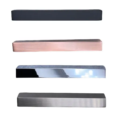 Maniglie per porte in alluminio in metallo solido nero per mobili da cucina maniglia per tirare per porta