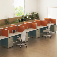 Poste de travail informatique commercial moderne et convertible avec structure métallique et plateau en bois, cloison de bureau pour villa