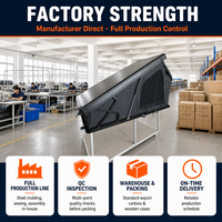 Tente de toit rigide Zentopia en aluminium, type coquille, étanche pour SUV, camion, overlanding, vente en gros