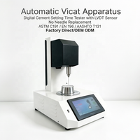Aparato Automático Digital para Prueba de Tiempo de Fraguado de Cemento Vicat con Sensor LVDT - Sin Reemplazo de Agujas ASTM C191 / EN 196