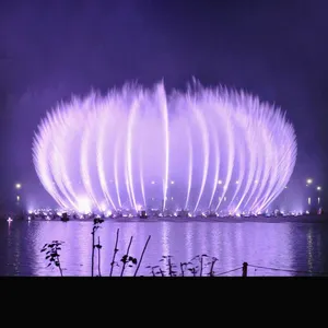 Guangdong Water Show Brunnen Ausrüstung Projekt Fabrik Benutzer definierte Arten von bunten musikalischen Tanz China Wasser brunnen