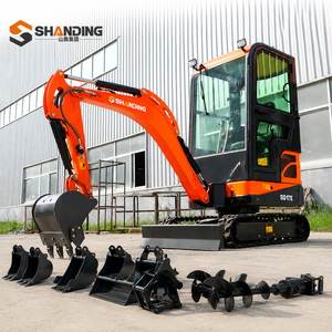 Mini-excavatrice SHANDING de 3,5 tonnes, petite pelle sur chenilles, excavatrice hydraulique pour travaux d'aménagement paysager, de construction et de terrassement - Product Image 1