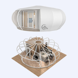 Cabanes de glamping en forme de citrouille avec salle de bain et toit de tente - Product Image 6