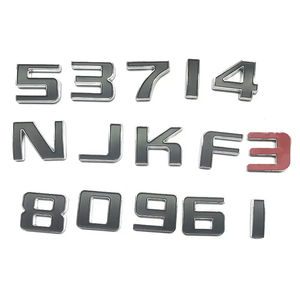 Emblemas de coche personalizados de alta calidad al por mayor e insignias de coche plástico ABS 3D Logotipo de metal personalizado 3D emblema de coche ABS cromado - Product Image 3