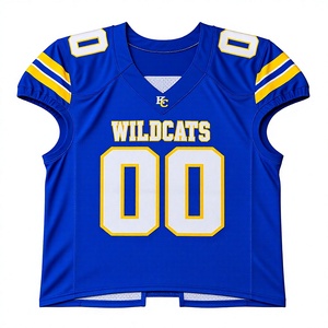 Uniforme de football américain personnalisé de haute qualité, 100% polyester, respirant, anti-humidité, uniforme d'équipe de football rembourré - Product Image 2