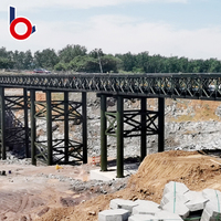 Pont Bailey industriel préfabriqué en acier de haute qualité, structure lourde en acier chinois, avec grade Q345B-Q460C