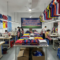 Jersey Sepak Bola Musim Panas Bahan Mesh Bernapas Model Street Wear, Potongan Kotak, Kerah V, Lengan Pendek, Cetak Sublimasi Transfer Panas