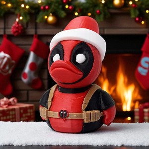 Vashine 3D Giáng Sinh Vịt Vui Đồ Chơi Trang Trí Nội Thất Hộp Mù Sinh Thái Tùy Chỉnh Tay Fan Mát Tiện Ích Sáng Tạo Nhựa Thủ Công Mỹ Nghệ Toi - Product Image 2