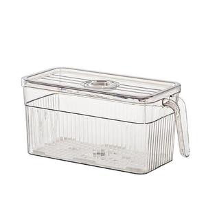WANUO Fridge Storage Container Fridge Organizer <b>Bin</b> <b>Plastic</b> Food Silver Ion Antibacterial Protection Fridge Food Container - Product Image 6
