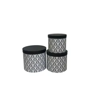 Set of 3 <b>round</b> buckets, flower gift <b>box</b> bouquet, cylindrical flower bucket, matching gift <b>box</b> can be customized as needed - Product Image 2