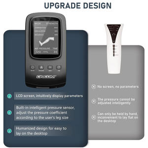 Atlet kas ağrıları için CINCOM hava bacak sıkıştırma botları 3 masaj modları ile ağrı kesici 3 yoğunluk seviyeleri zamanlama kontrolü - Product Image 3