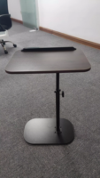 Table d'appoint convertible réversible relevable et mobile pour salon, avec rangement, table de chevet, plateau en métal, design moderne